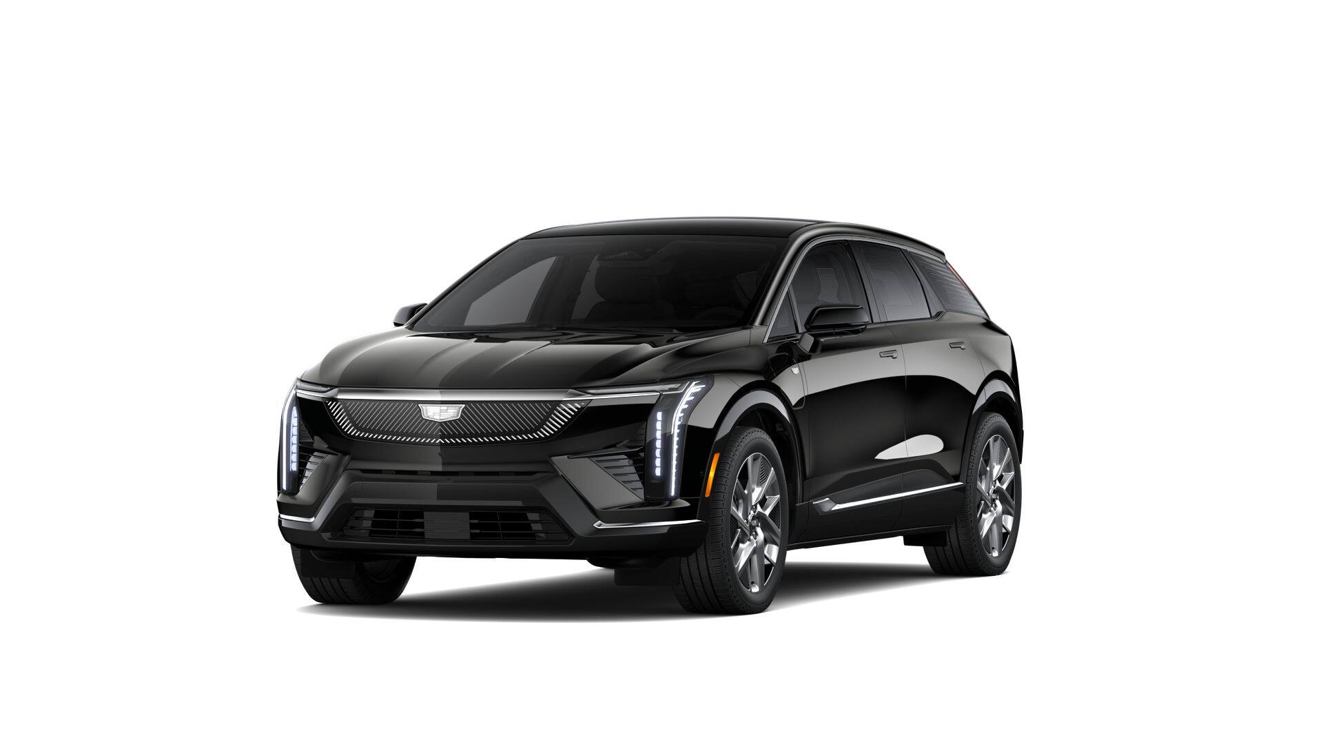 2026 Cadillac OPTIQ Luxury in Black Raven — front three-quarter view