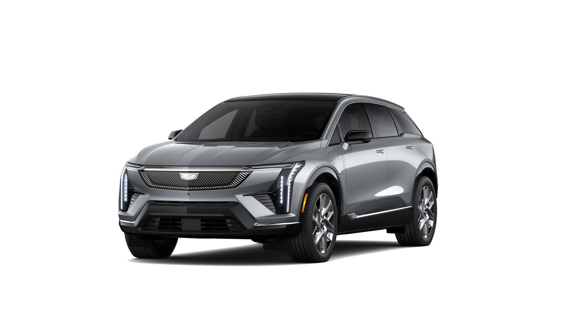 2026 Cadillac OPTIQ Luxury in Argent Silver Metallic — front three-quarter view