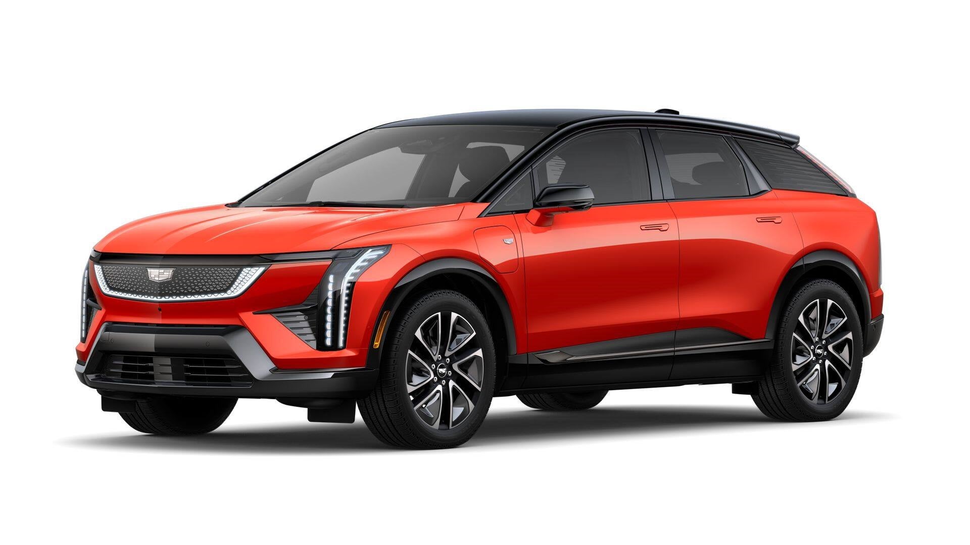 2025 Cadillac OPTIQ Sport 2 in Monarch Orange — front three-quarter view
